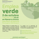 EMPLEA VERDE 2 DE OCTUBRE MIÉRCOLES, A LAS 9:00 EN NAVARRA ARENA (SALA REYNO DE NAVARRA)