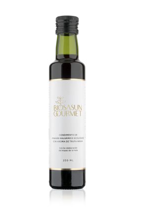 Condimento de VINAGRE balsámico ecológico con aroma de trufa negra
