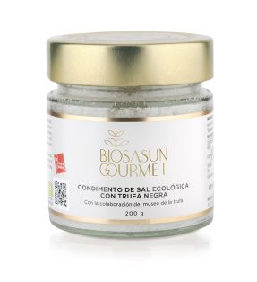 Condimento de sal ecológica con aroma de trufa negra